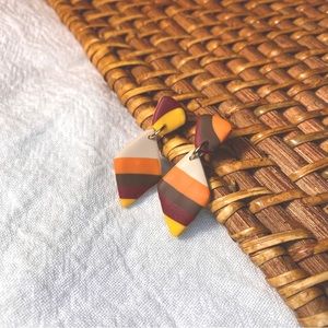 Retro 70s Inspired Geometric Earrings